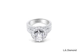 14K White Gold Halo-Style Engagement Ring